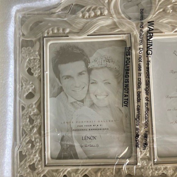 NEW! Lenox Wedding Promises Double 5x7 Invitation Frame - Picture 5 of 10